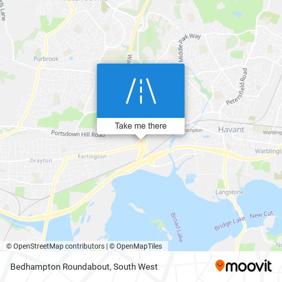 Bedhampton Roundabout map