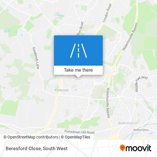 Beresford Close map