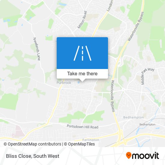 Bliss Close map