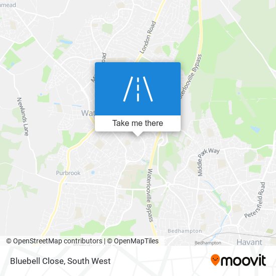 Bluebell Close map