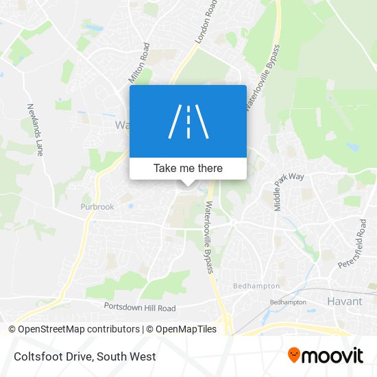 Coltsfoot Drive map