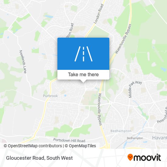 Gloucester Road map