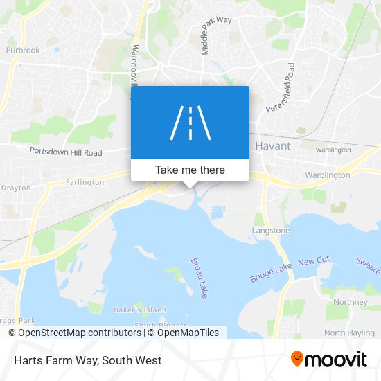 Harts Farm Way map