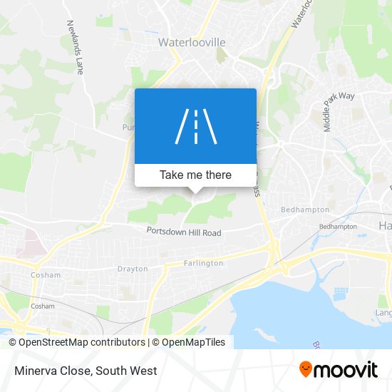Minerva Close map