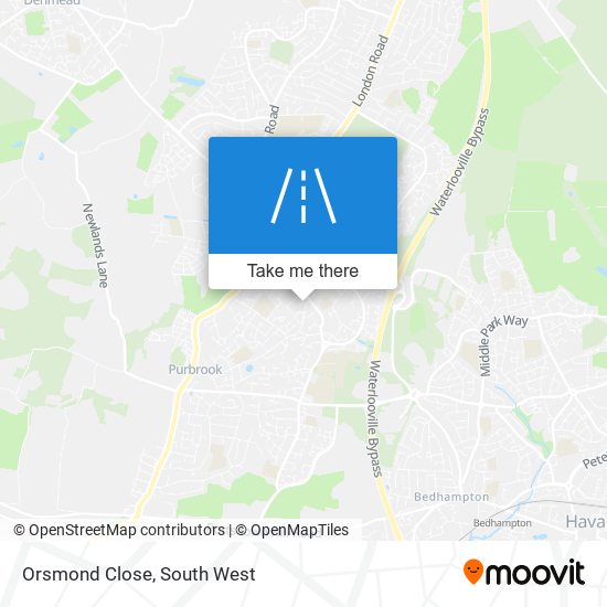 Orsmond Close map