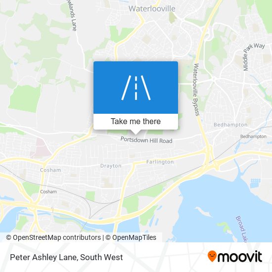 Peter Ashley Lane map