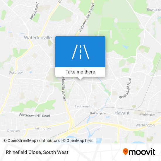 Rhinefield Close map