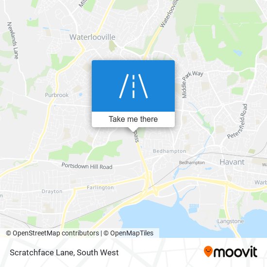 Scratchface Lane map