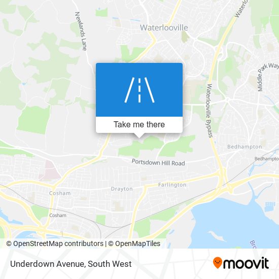 Underdown Avenue map