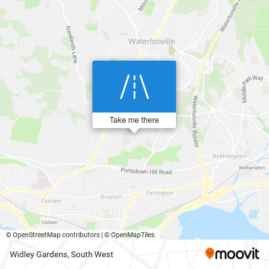 Widley Gardens map