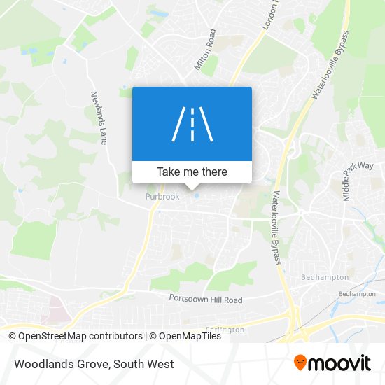 Woodlands Grove map