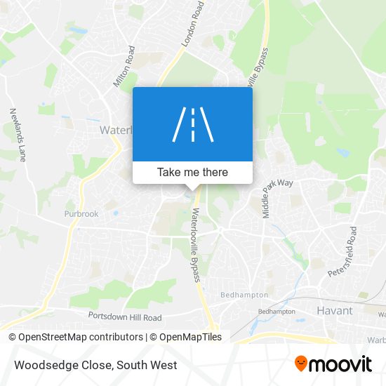 Woodsedge Close map