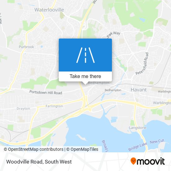 Woodville Road map