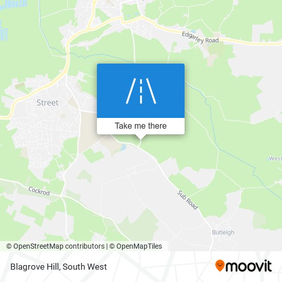 Blagrove Hill map