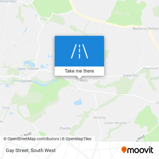 Gay Street map