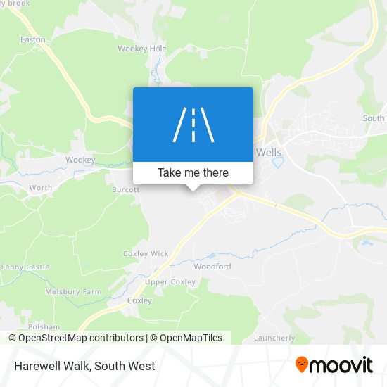 Harewell Walk map