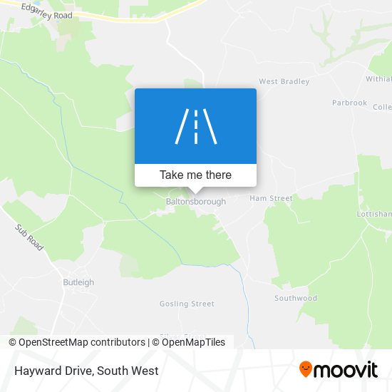 Hayward Drive map