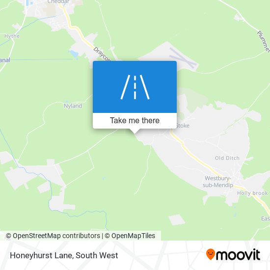 Honeyhurst Lane map