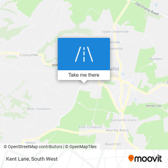 Kent Lane map