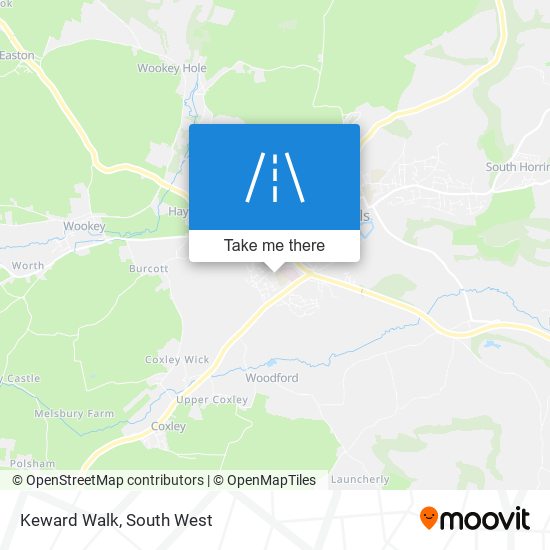 Keward Walk map