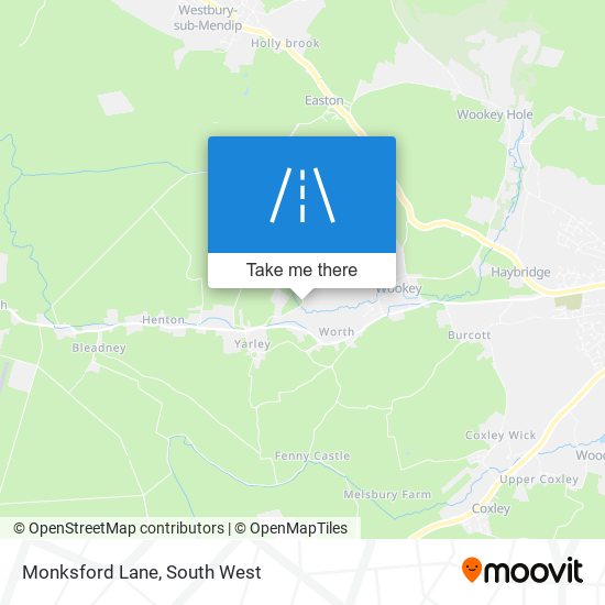 Monksford Lane map