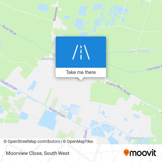 Moorview Close map