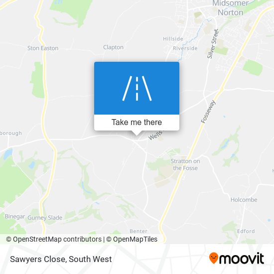 Sawyers Close map