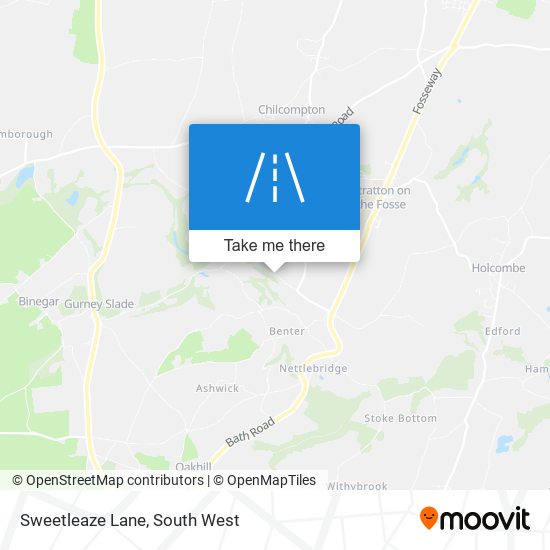 Sweetleaze Lane map