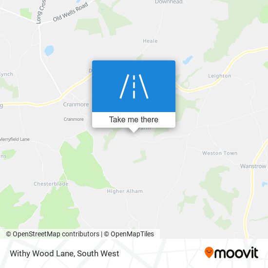 Withy Wood Lane map