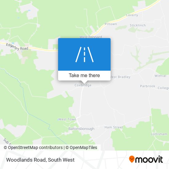 Woodlands Road map
