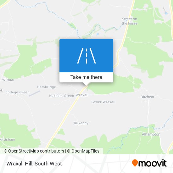 Wraxall Hill map