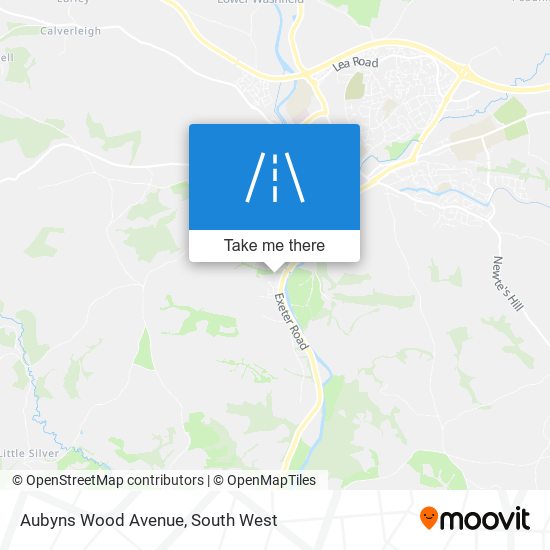 Aubyns Wood Avenue map