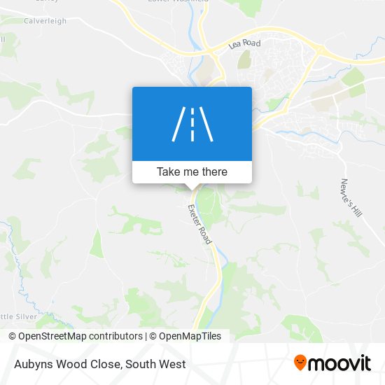 Aubyns Wood Close map