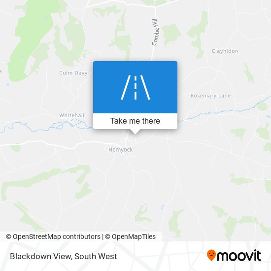 Blackdown View map