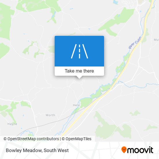 Bowley Meadow map