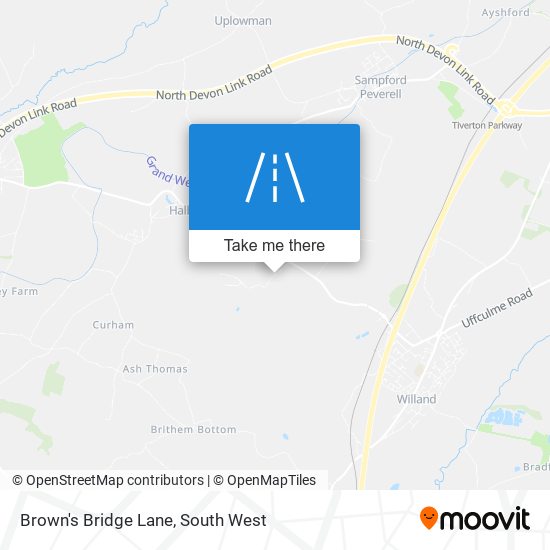 Brown's Bridge Lane map