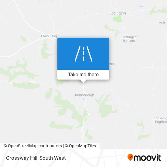 Crossway Hill map