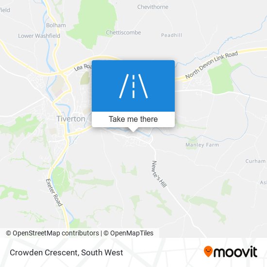 Crowden Crescent map