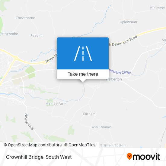 Crownhill Bridge map