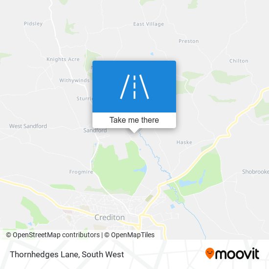 Thornhedges Lane map