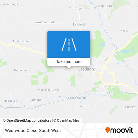 Westwood Close map