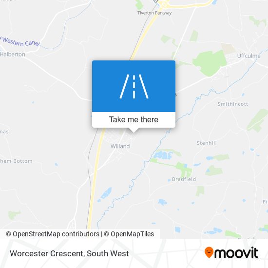 Worcester Crescent map