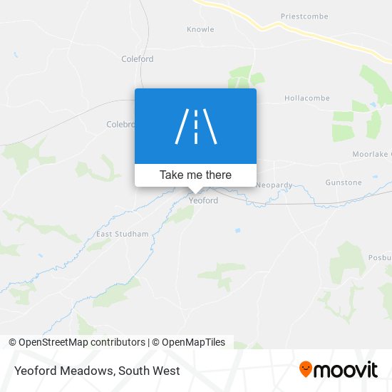 Yeoford Meadows map