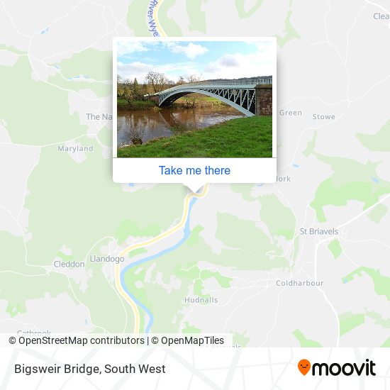 Bigsweir Bridge map