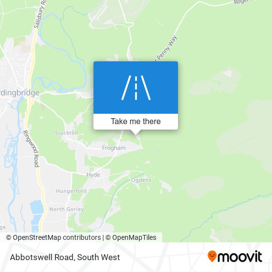 Abbotswell Road map