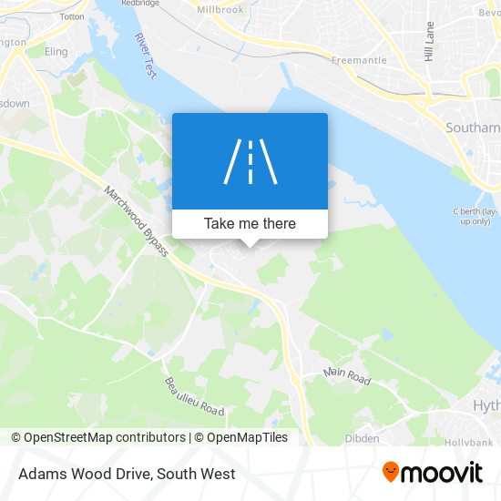 Adams Wood Drive map