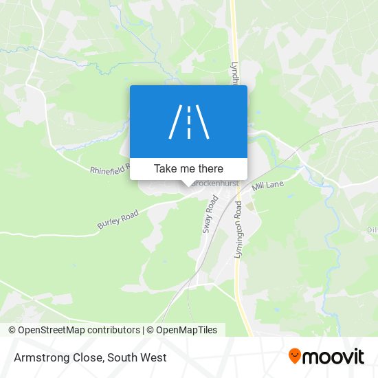Armstrong Close map