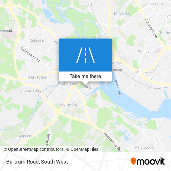 Bartram Road map