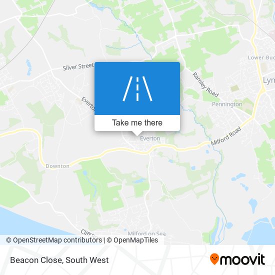 Beacon Close map