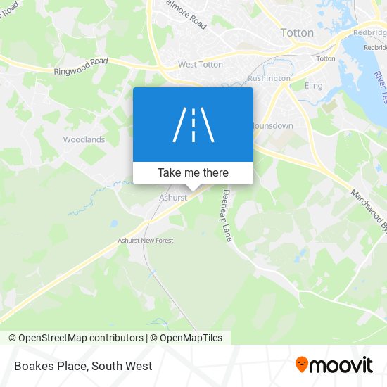 Boakes Place map